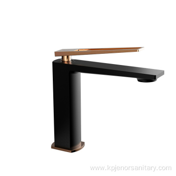 Luxury Bathroom Gold Single Handle Basin Faucet